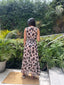 Maxi Vestido Envolvente Cow Creme