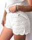 Todo Hilo Short Calado Blanco