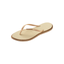 Sandalias Havaianas Mujer Slim Point Glitter Dorado Crema
