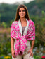 Fular Estampado de Seda Doble ASK257CDA Rosa
