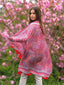 Fular Estampado de Seda ASK43C Rojo