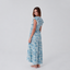 Vestido Amber Blue Peonia