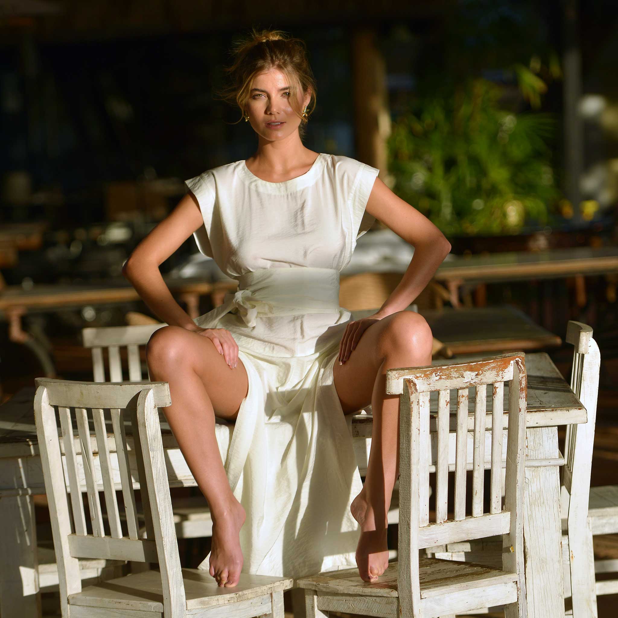 Vestido Largo Vento Ivory – ToqueDSol