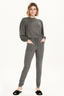 Set de Pijama de Viscosa Gris Oscuro