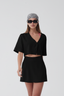 Blusa Lino Leblon Negro