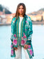 Fular Estampado de Seda ATU371C Verde