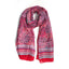 Fular Estampado de Seda ASK43C Rojo