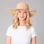 Sombrero Flexible de Rafia con Copa Redonda Isla Natural
