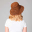 Bucket Hat de Rafia Tejida Weekend Chocolate