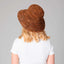 Bucket Hat de Rafia Tejida Weekend Chocolate