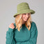 Bucket Hat de Rafia Tejida Weekend Green