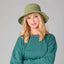 Bucket Hat de Rafia Tejida Weekend Green