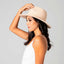 Sombrero Fedora Repelente al Agua con Lazo UBF1119 Blush