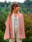 Fular Estampado de Seda Doble ASK257CDB Coral