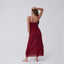 Vestido Tull Rio Vino Tinto
